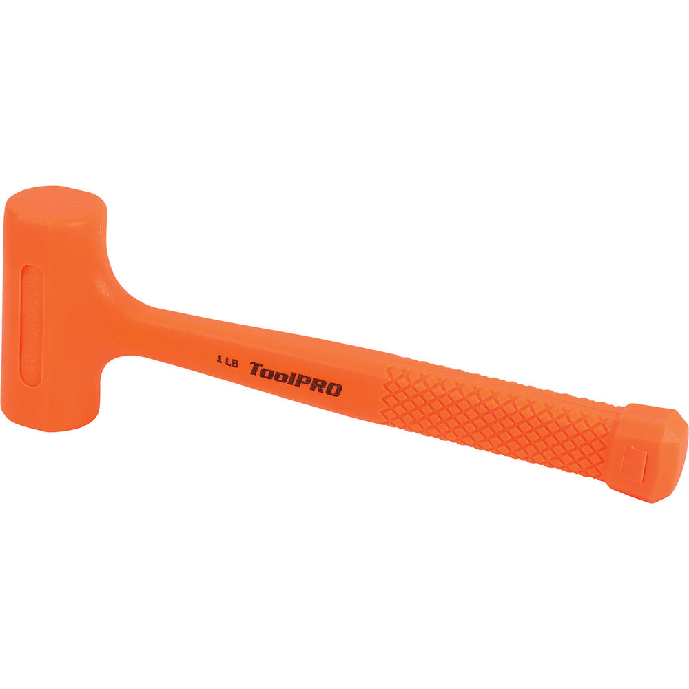 ToolPRO Dead Blow Hammer Steel/Poly, 1lb, 450g Supercheap Auto