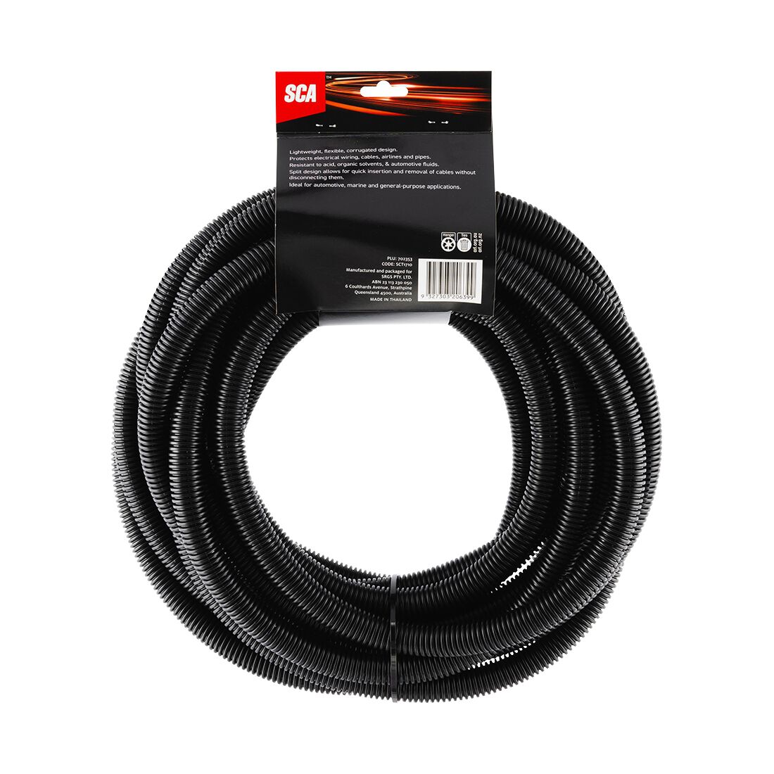 SCA Corrugated Split Tubing - 16.2mm x 10m, , scaau_hi-res