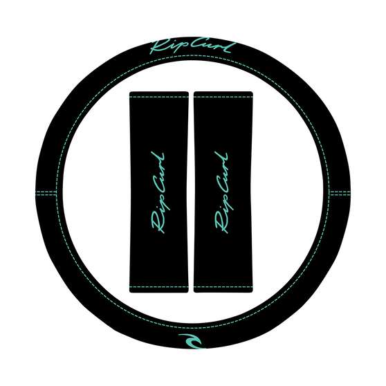 Rip Curl Tropical Floral Steering Wheel Cover & Seat Belt Buddie Set, , scaau_hi-res
