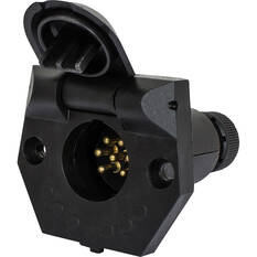 KT Cable Trailer Socket, Plastic - Small Round, 7 Pin, , scaau_hi-res