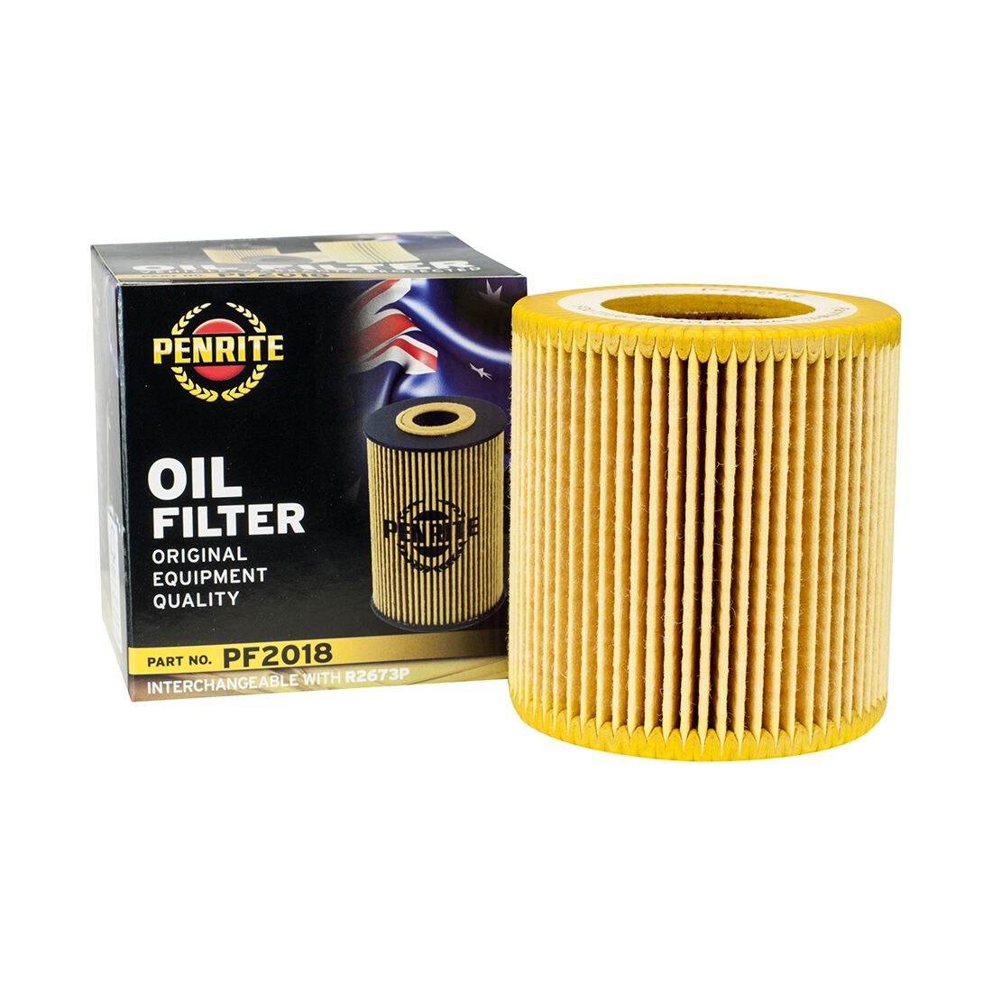 Penrite Oil Filter PF2018 (Interchangeable with R2673P), , scaau_hi-res