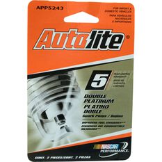 Autolite Double Platinum Spark Plug 2 Pack - 371943, , scaau_hi-res