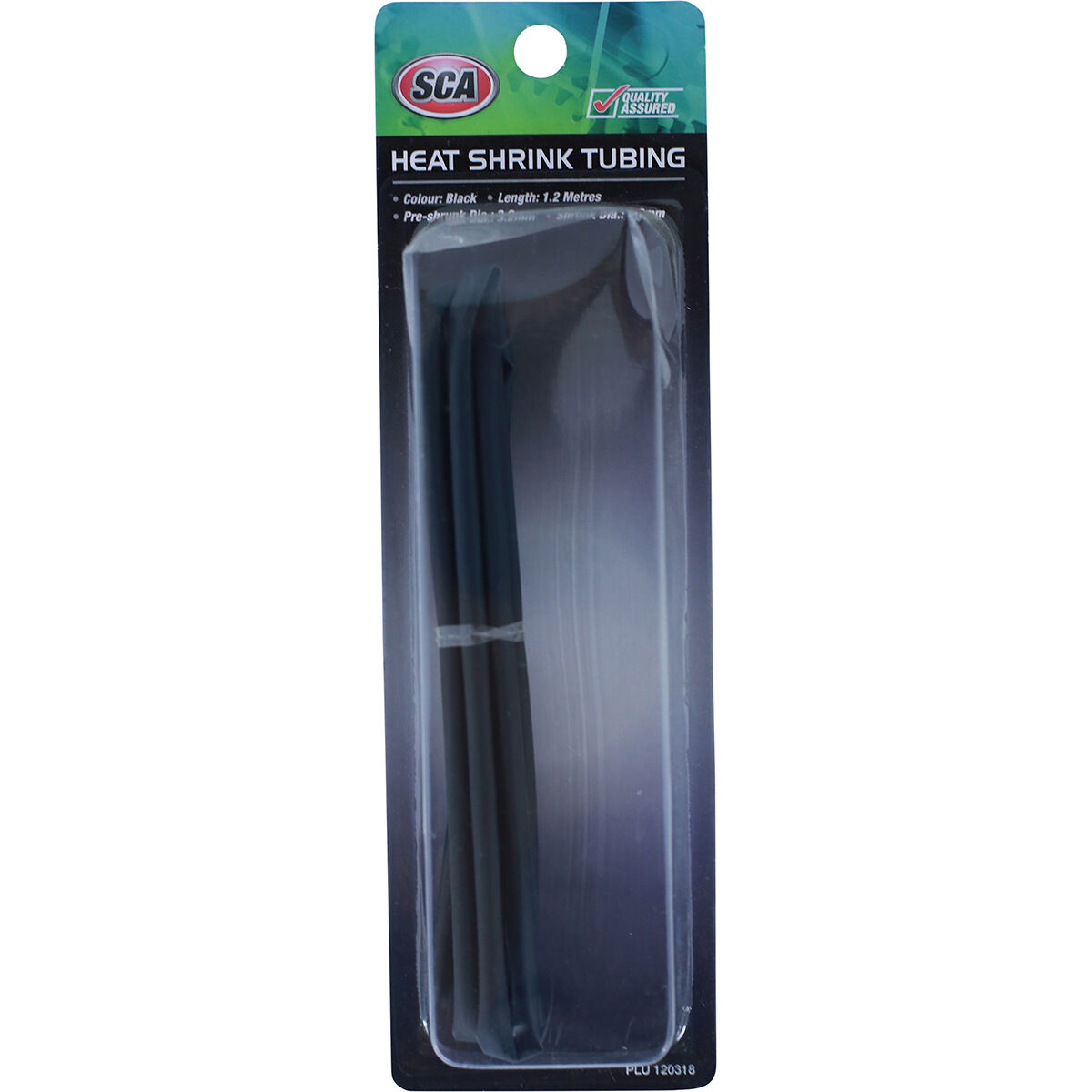 SCA Heat Shrink Tubing - Black, 4.8mm x 1.2m, , scaau_hi-res