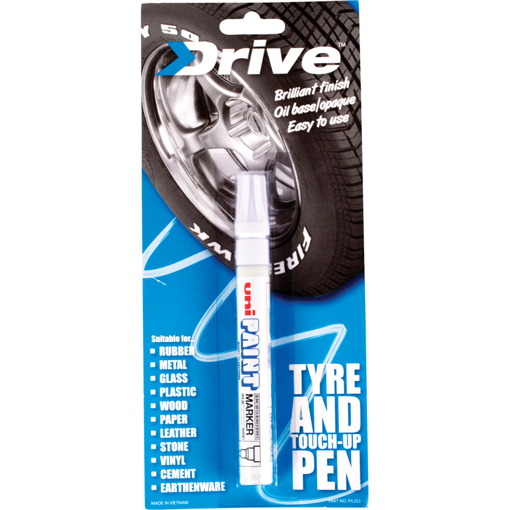 Car Tire Paint Pen,Tire Paint Marker White for Car Tire Lettering with  Weatherproof Ink,Waterproof Non-Fading