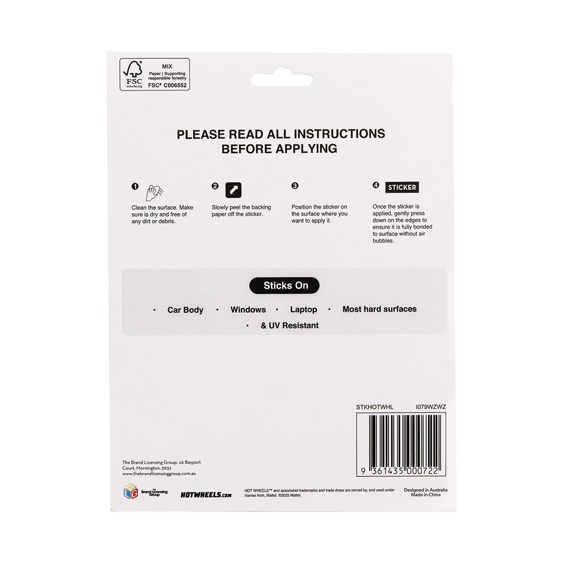 Sticker Sheet Hot Wheack, , scaau_hi-res