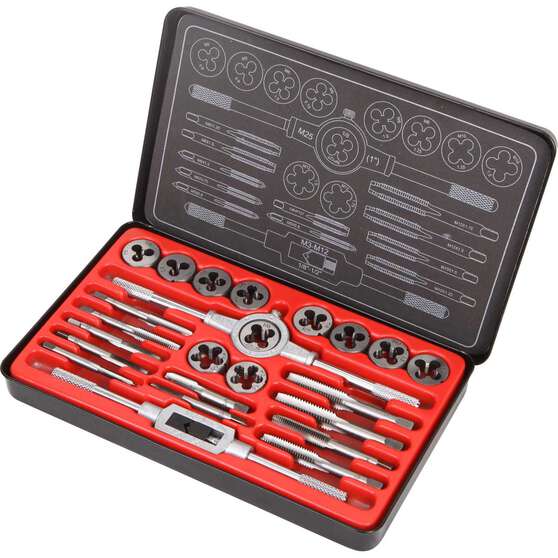 ToolPRO Tap and Die Set Metric 24 Piece, , scaau_hi-res