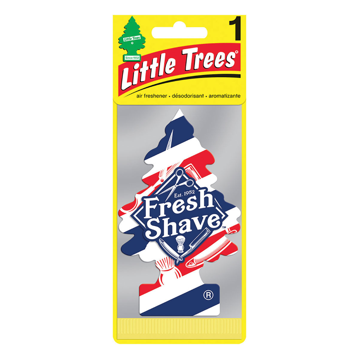 Little Trees Air Freshener - Fresh Shave 1 Pack, , scaau_hi-res