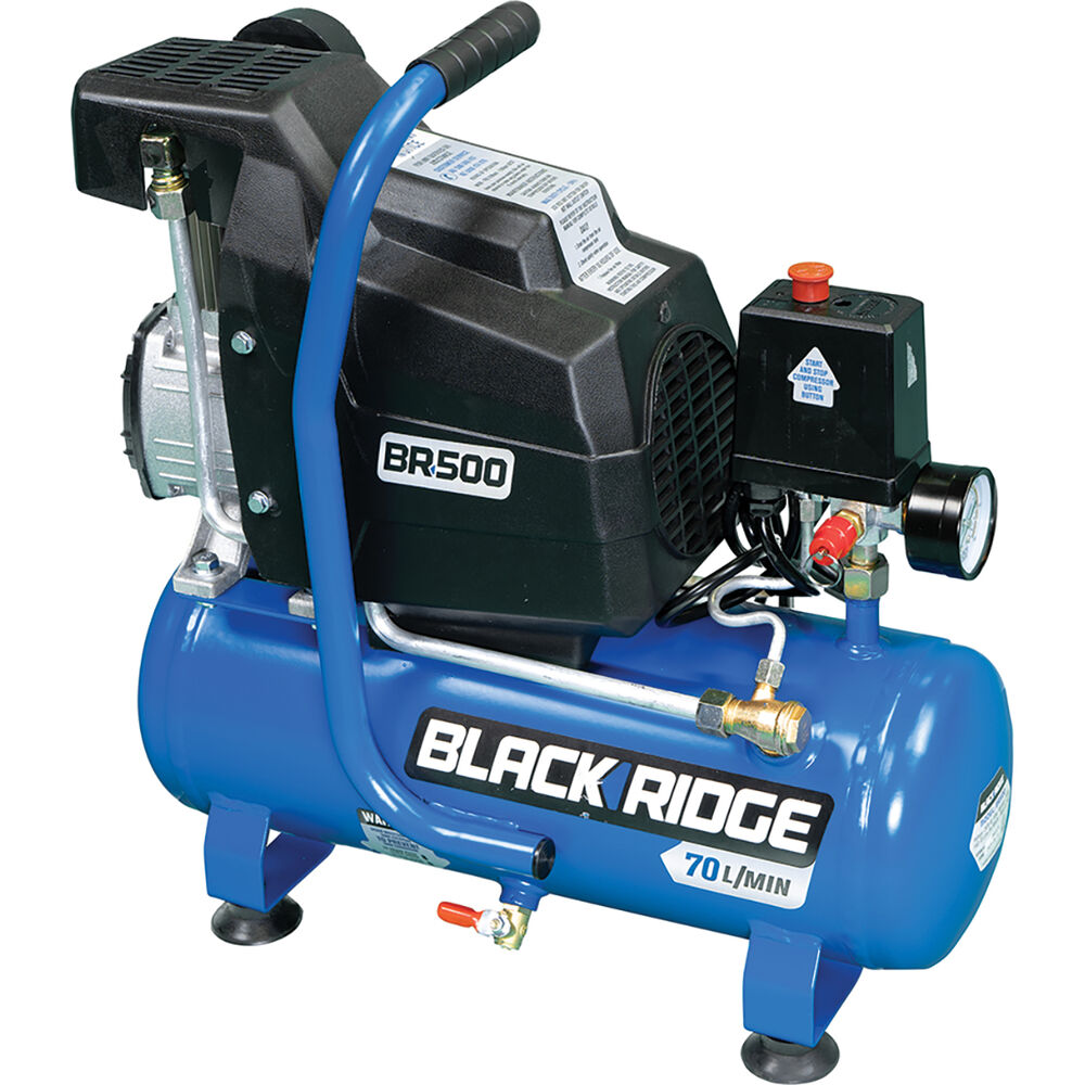 Blackridge Air Compressor 0.5HP Direct Drive 8 Litre tank Supercheap Auto