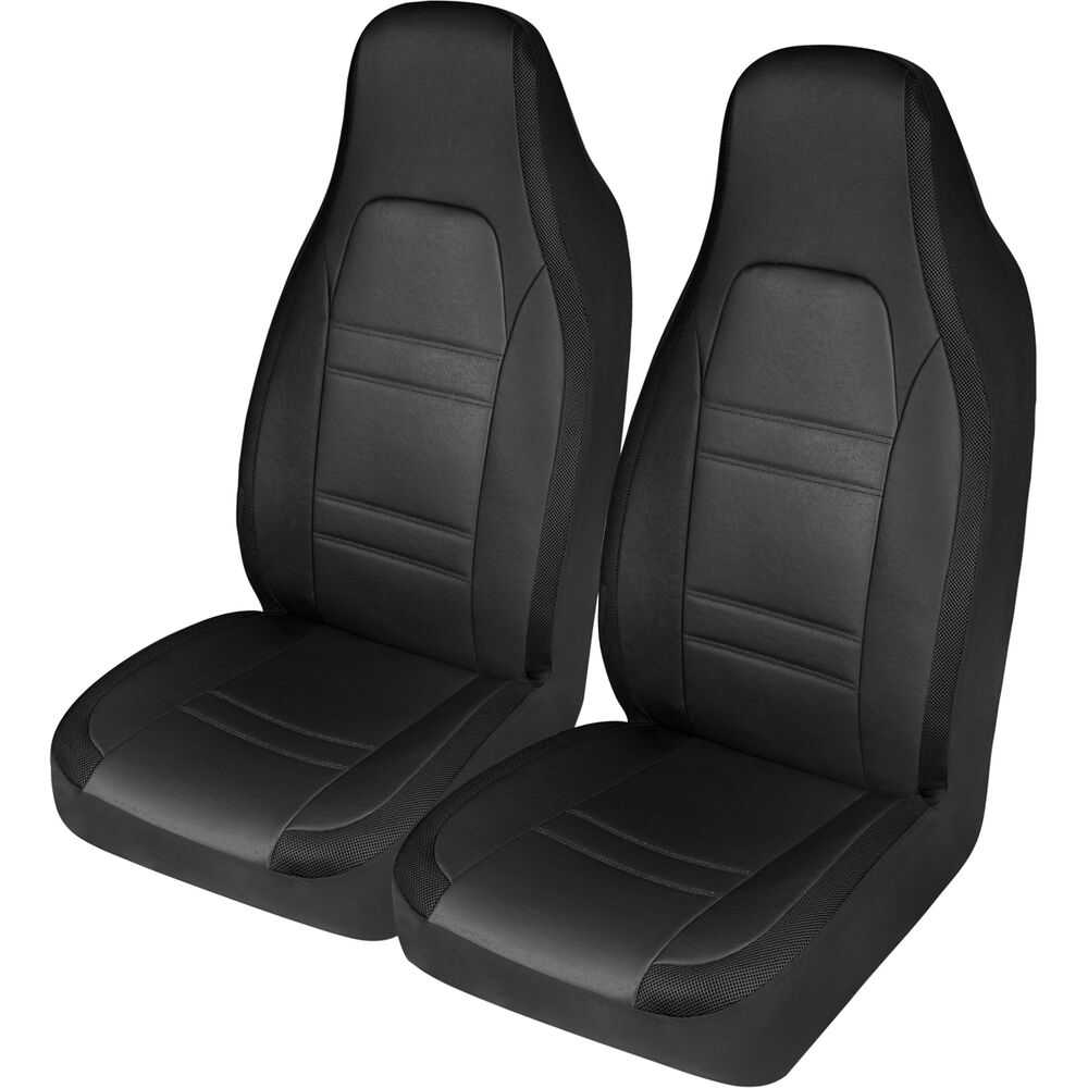 SCA Racing Seat Cover Front Pair Black / Grey Supercheap Auto