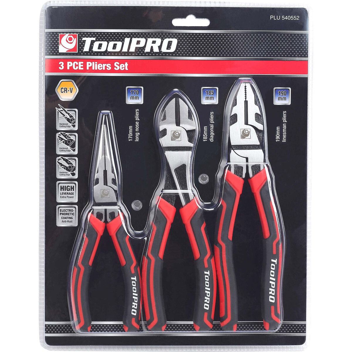 ToolPRO Plier Set 3 Piece, , scaau_hi-res