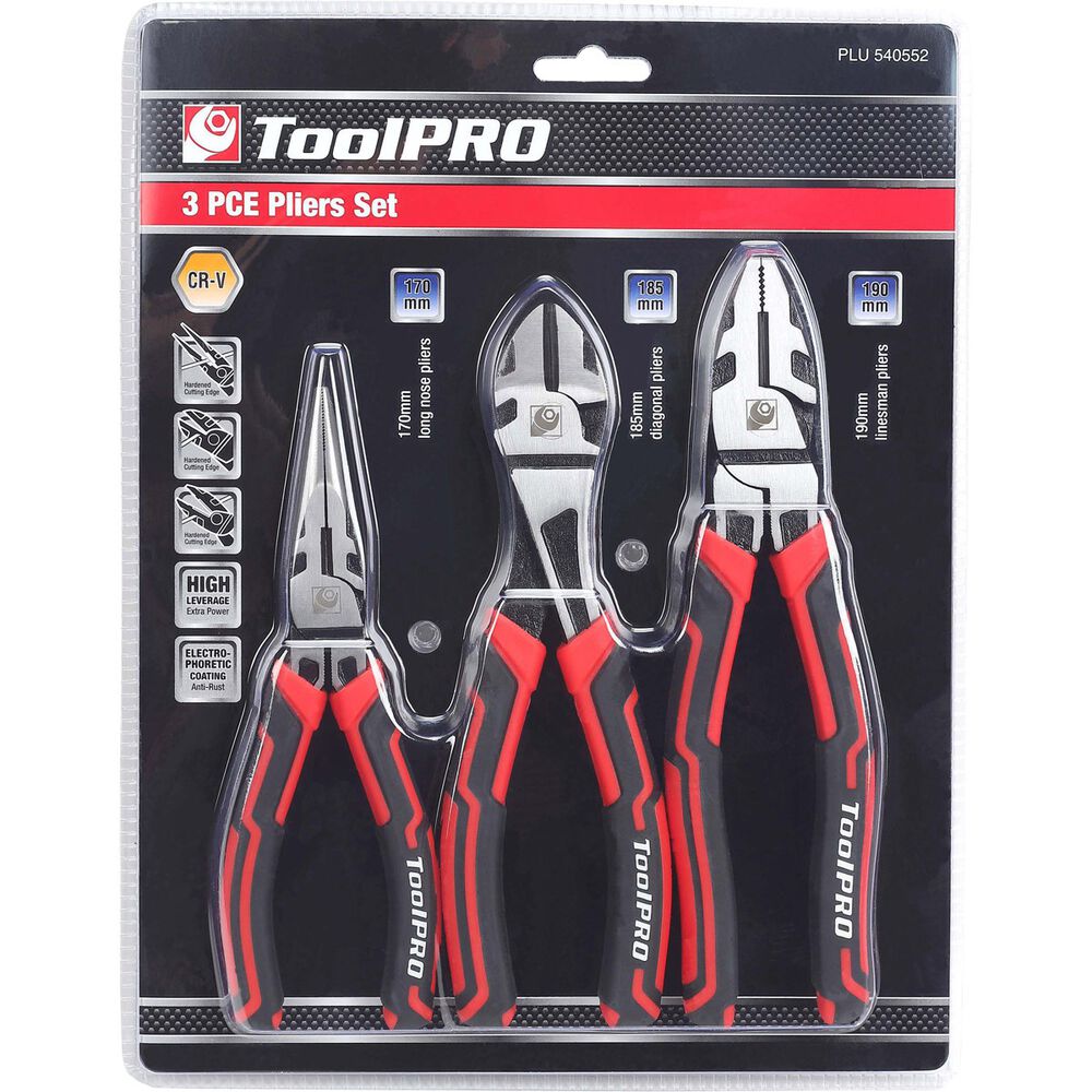 ToolPRO Plier Set 3 Piece Supercheap Auto