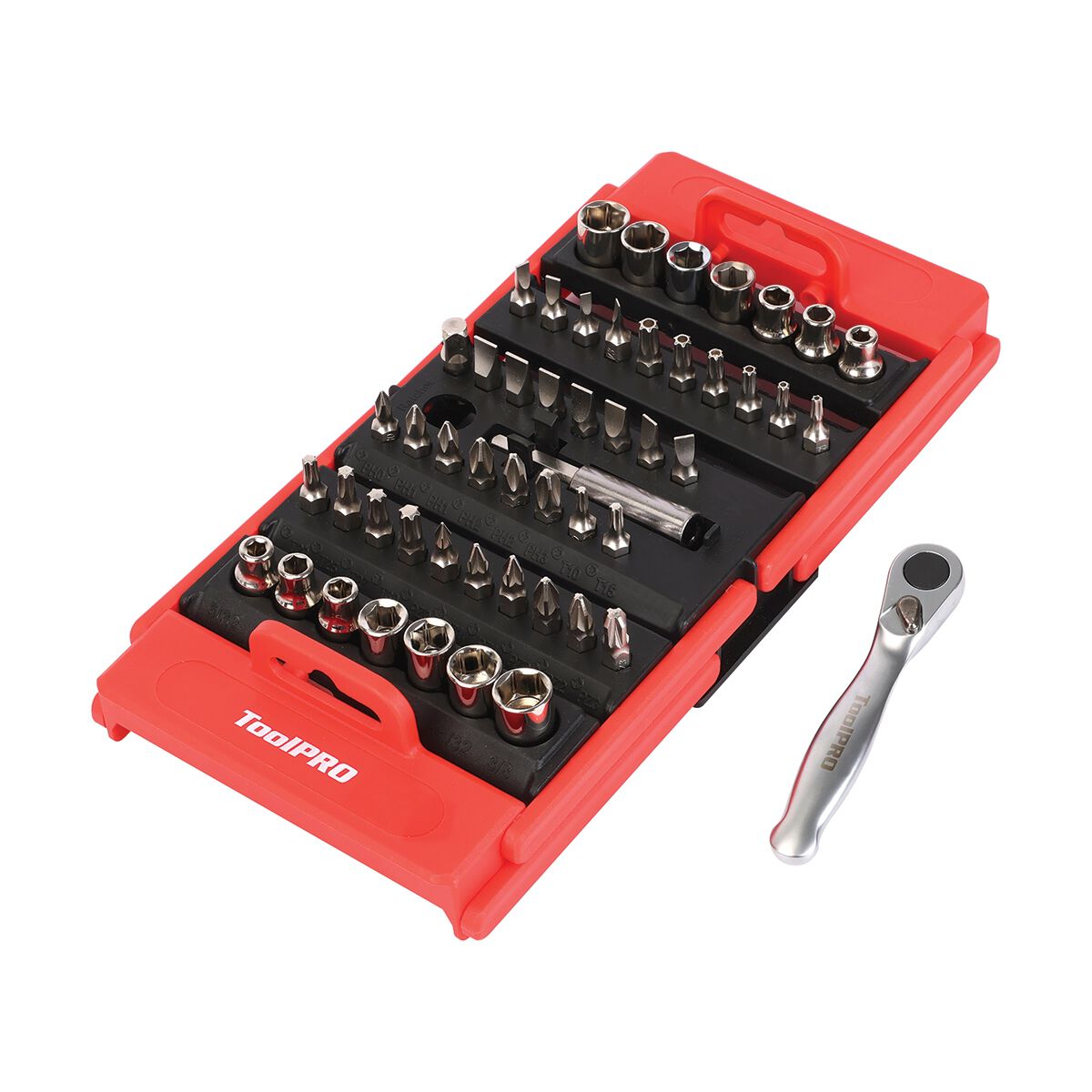 ToolPRO 53pc Screwdriver Socket & Bit Set, , scaau_hi-res