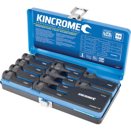 Kincrome Impact TORX Socket Set 1/2" Drive 10 Piece, , scaau_hi-res
