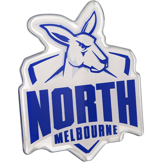 North Melbourne Afl Supporter Logo Lensed Chrome Finish Supercheap Auto