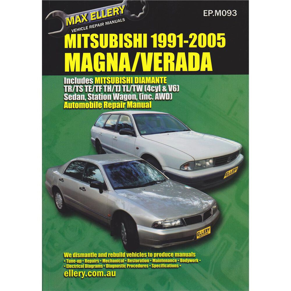 Ellery Car Manual For Mitsubishi Magna / Verada 1991-2005 - EP.M093 | Supercheap Auto