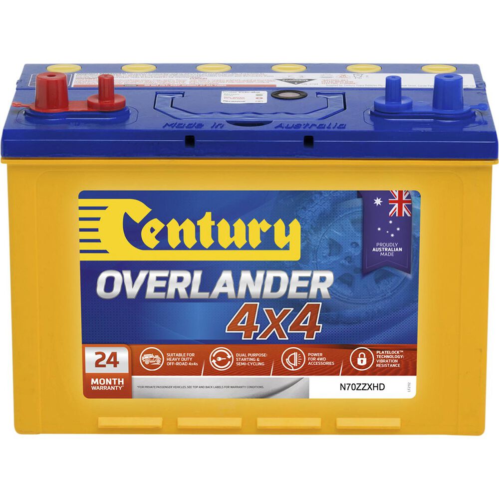 Century 4WD Battery N70ZZXHD, 735CCA Supercheap Auto