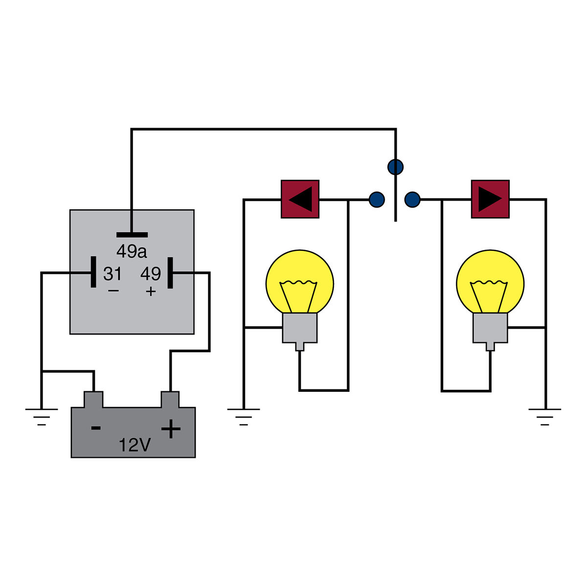 Tridon LED Flasher - 12V 3 Pin, Outage - LED01, , scaau_hi-res
