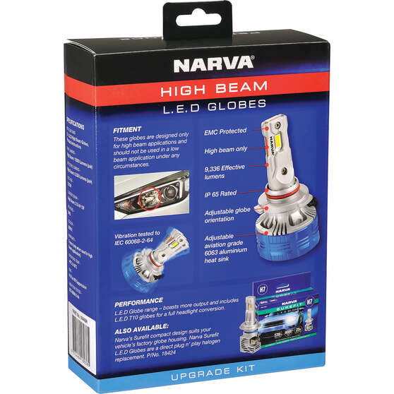 Narva LED Headlight Globes - HB3, 12/24V, 18445H, , scaau_hi-res