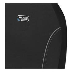 Ridge Ryder Canvas Seat Covers Black/Grey Piping Adjustable Headrests Airbag Compatible 30SAB, , scaau_hi-res