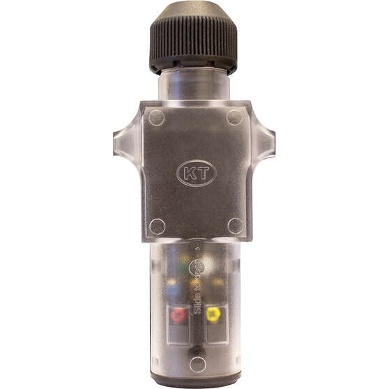 KT Cable Trailer Plug - Clear,  Small Round, 7 Pin, , scaau_hi-res