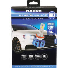 Narva Gen III LED Headlight Globes - HB3, 12/24V, 18445, , scaau_hi-res