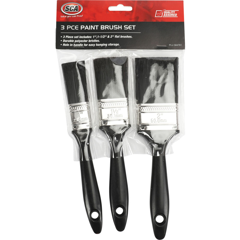 SCA Paint Brush Set 3 Pieces Supercheap Auto
