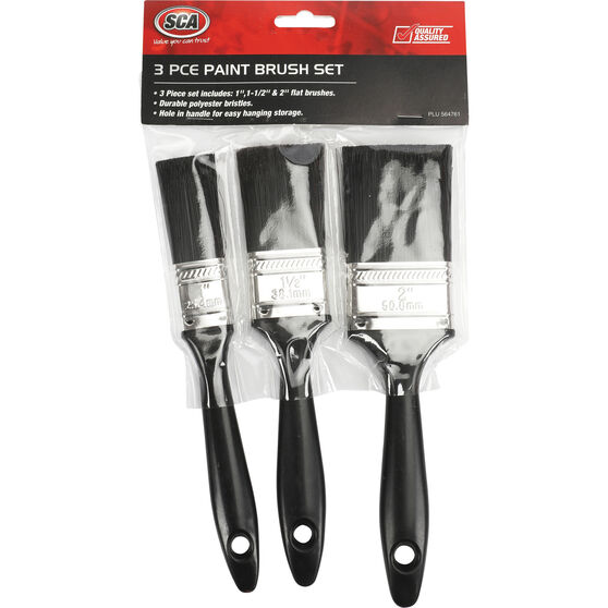 SCA Touch Up Paint Brush Set - 3 Piece