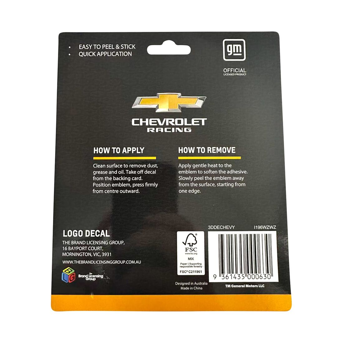 3D Decal Chevrolet, , scaau_hi-res