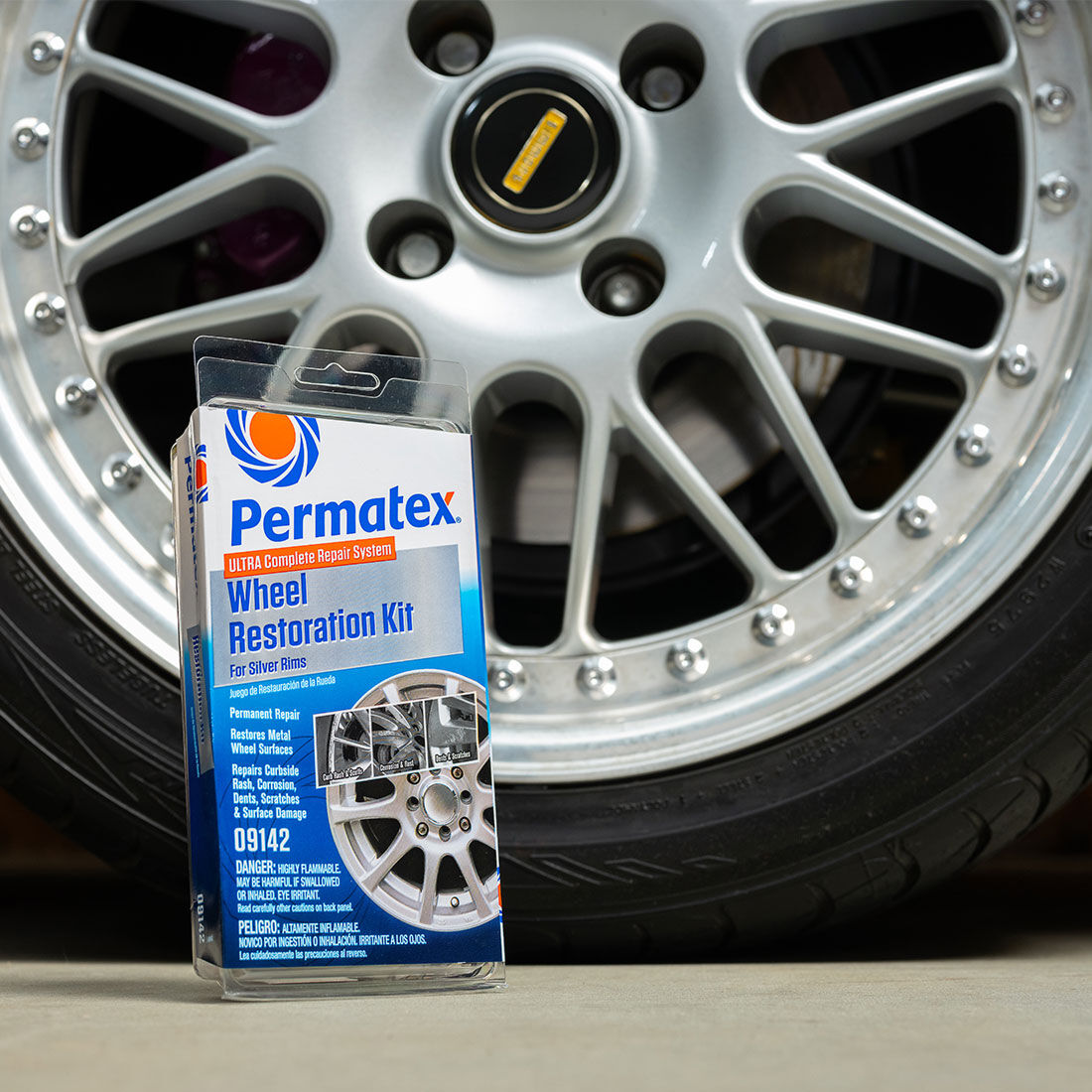 Permatex Wheel Restoration Kit Silver, , scaau_hi-res
