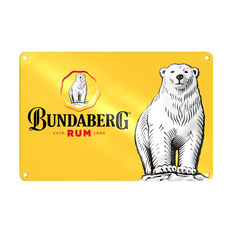 Bundaberg Yellow Tin Sign, , scaau_hi-res