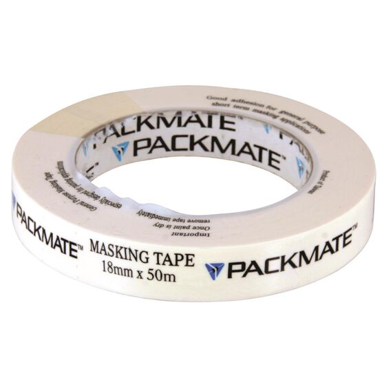 Packmate Masking Tape - 18mm x 50m, , scaau_hi-res