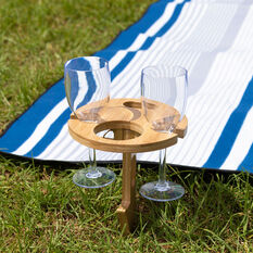 Partylife Wooden Picnic For 2 Spike Table, , scaau_hi-res
