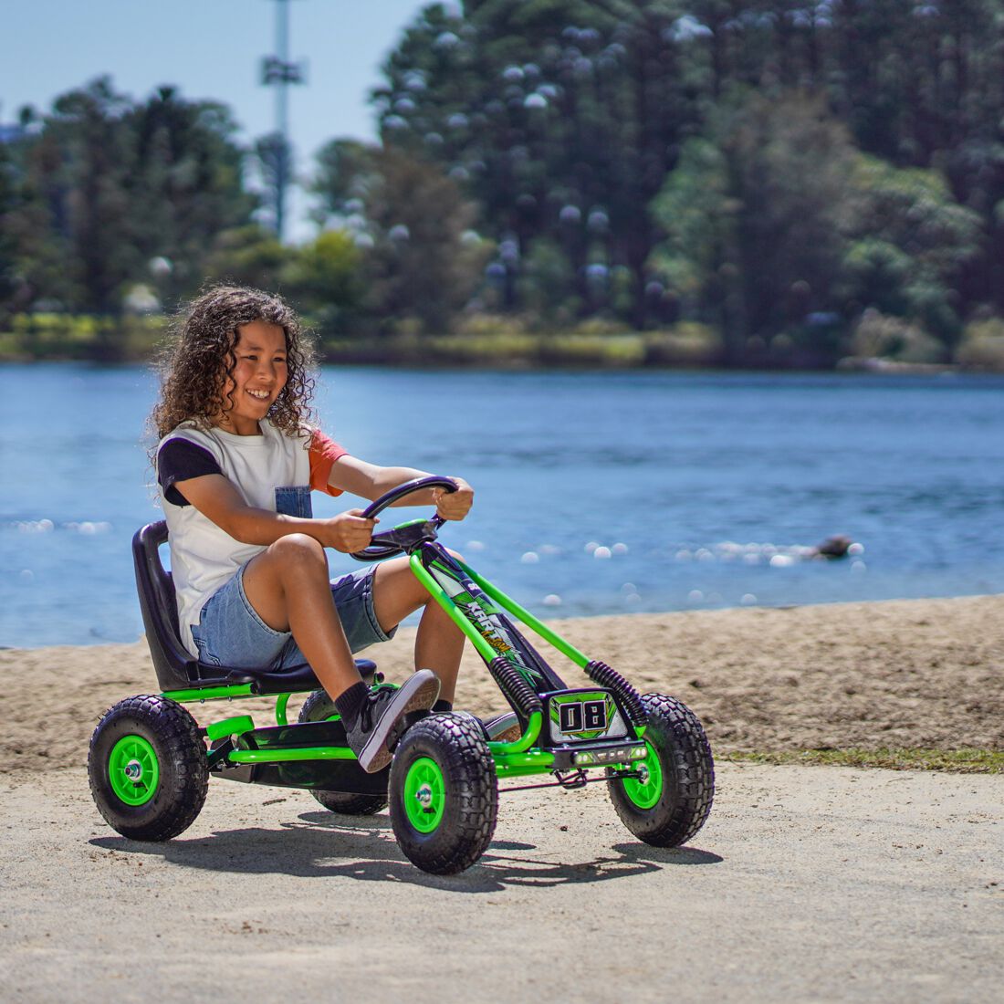 SCA Pedal Go Kart Green, , scaau_hi-res