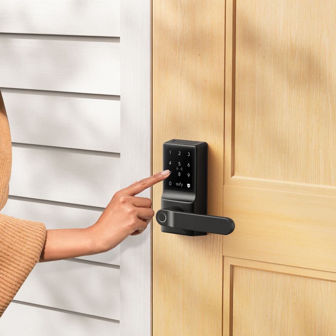 Eufy Security Smart Lever Lock C33 - Black, , scaau_hi-res