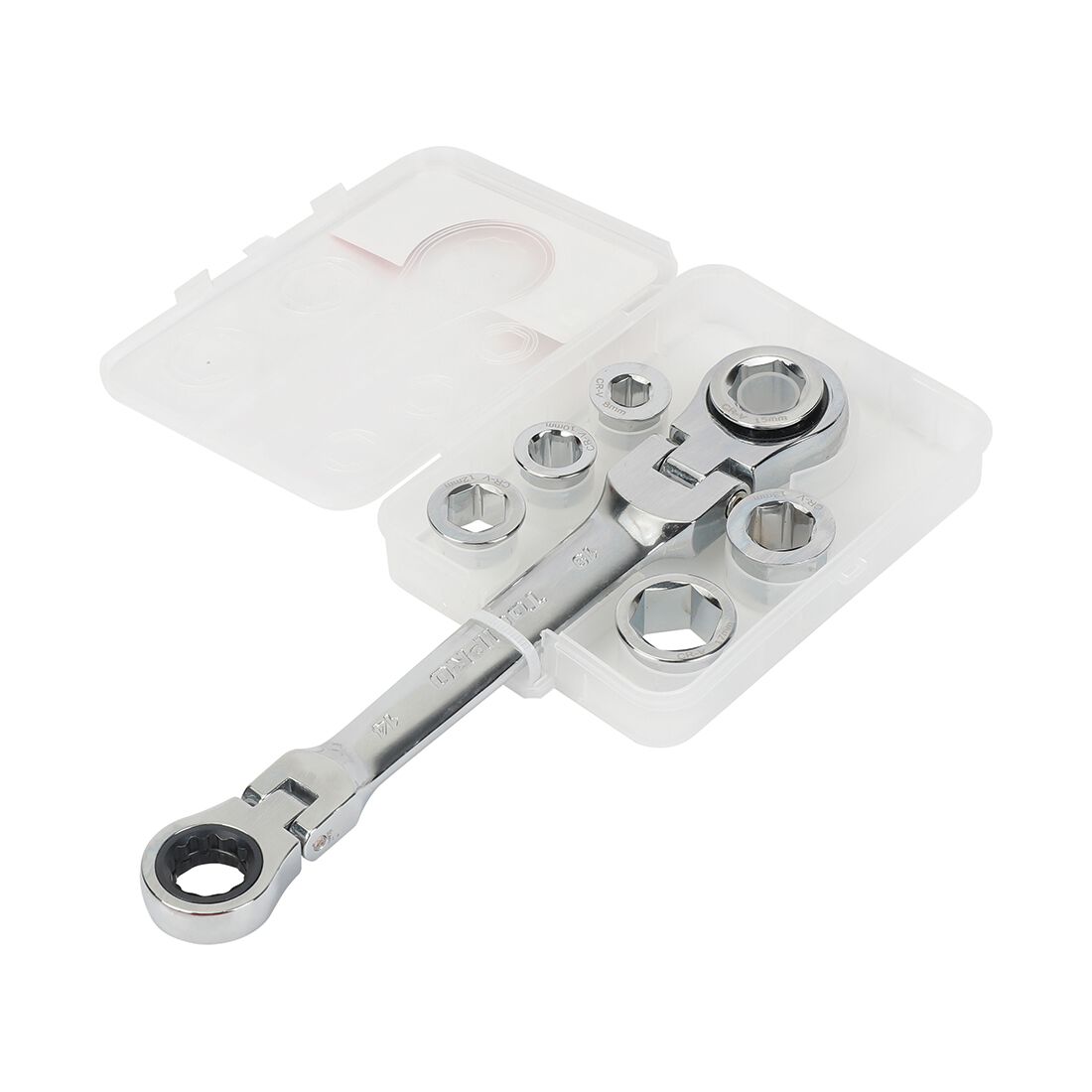 ToolPRO QC Double Flex Ring Ratchet Wrench Set, , scaau_hi-res