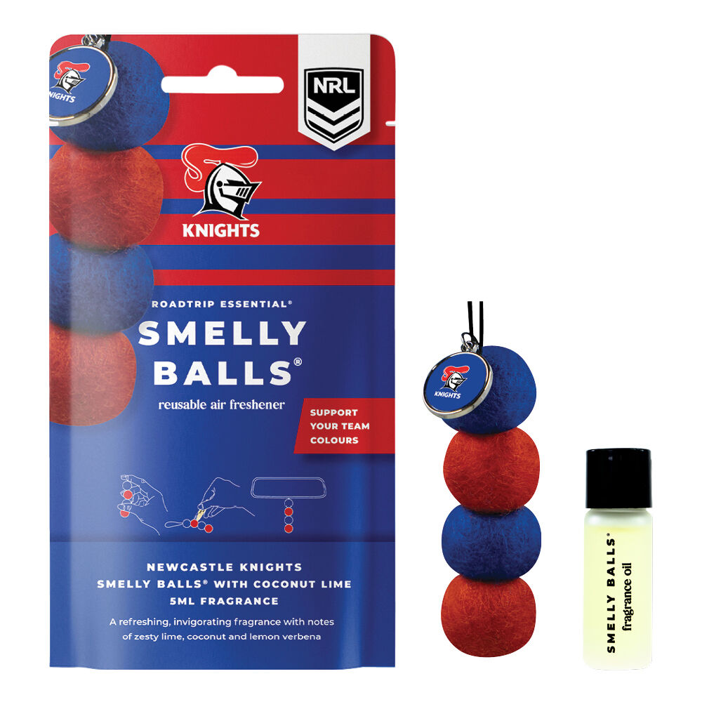 Smelly Balls Air Freshener Set Newcaslte Knights Coconut Lime 5ml, , scaau_hi-res