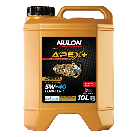 Nulon Apex+ 5W-40 Long Life Engine Oil 10 Litre, , scaau_hi-res