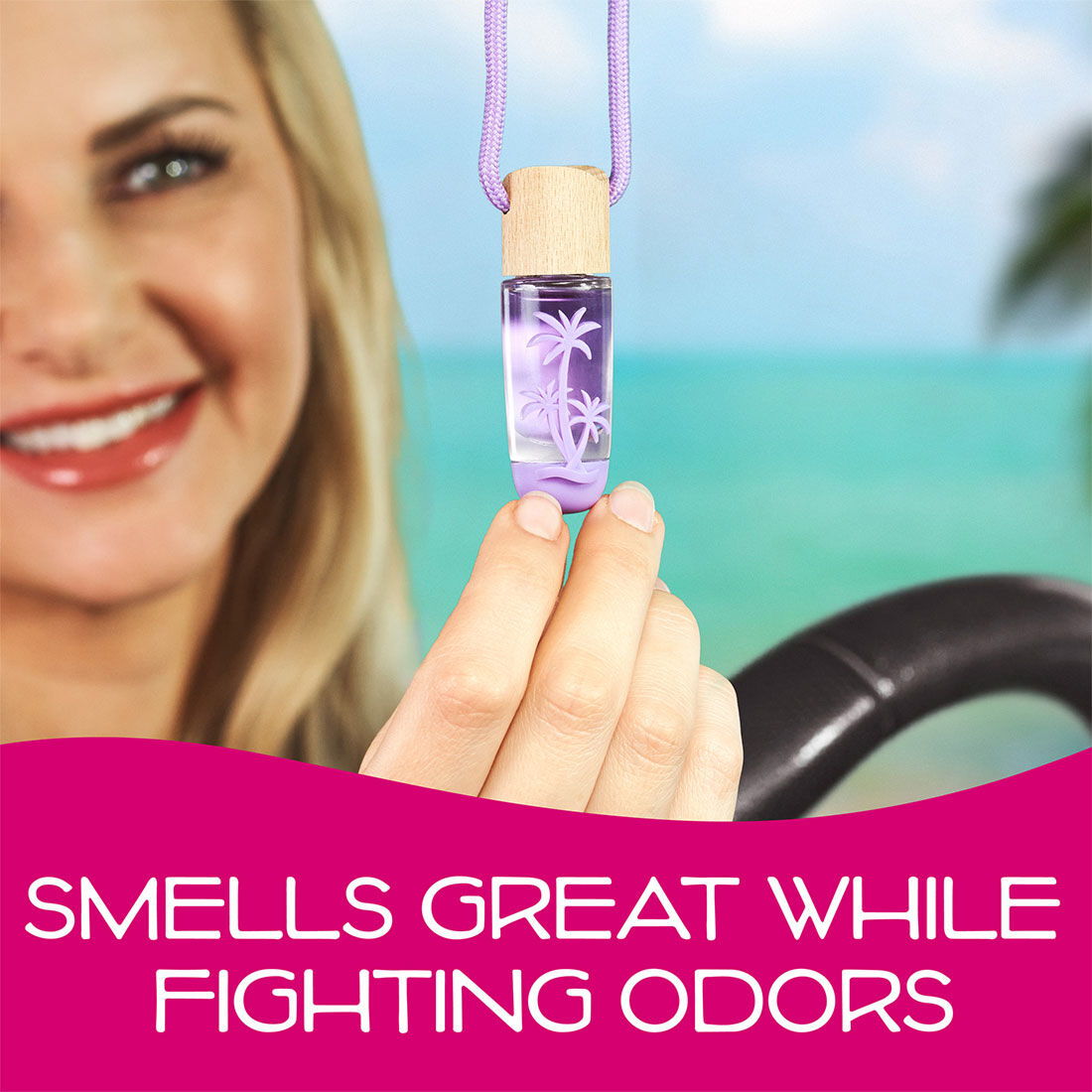 California Scents Hanging Vial Monterey Vanilla Car Air Freshener - 1PK, , scaau_hi-res