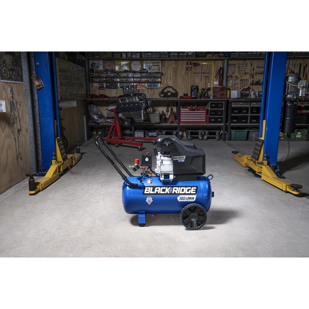 Blackridge Air Compressor 2.5HP Direct Drive Hi Flow 40 Litre tank Supercheap Auto
