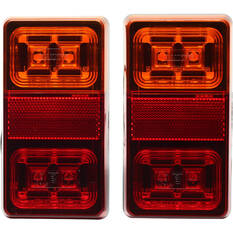 Trailer Lamp LED 12V Rectangular 2 Pack, , scaau_hi-res