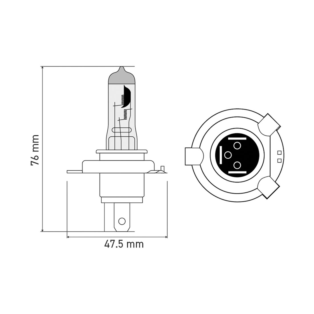 SCA Headlight Globe - H4 24V 75/70W, , scaau_hi-res
