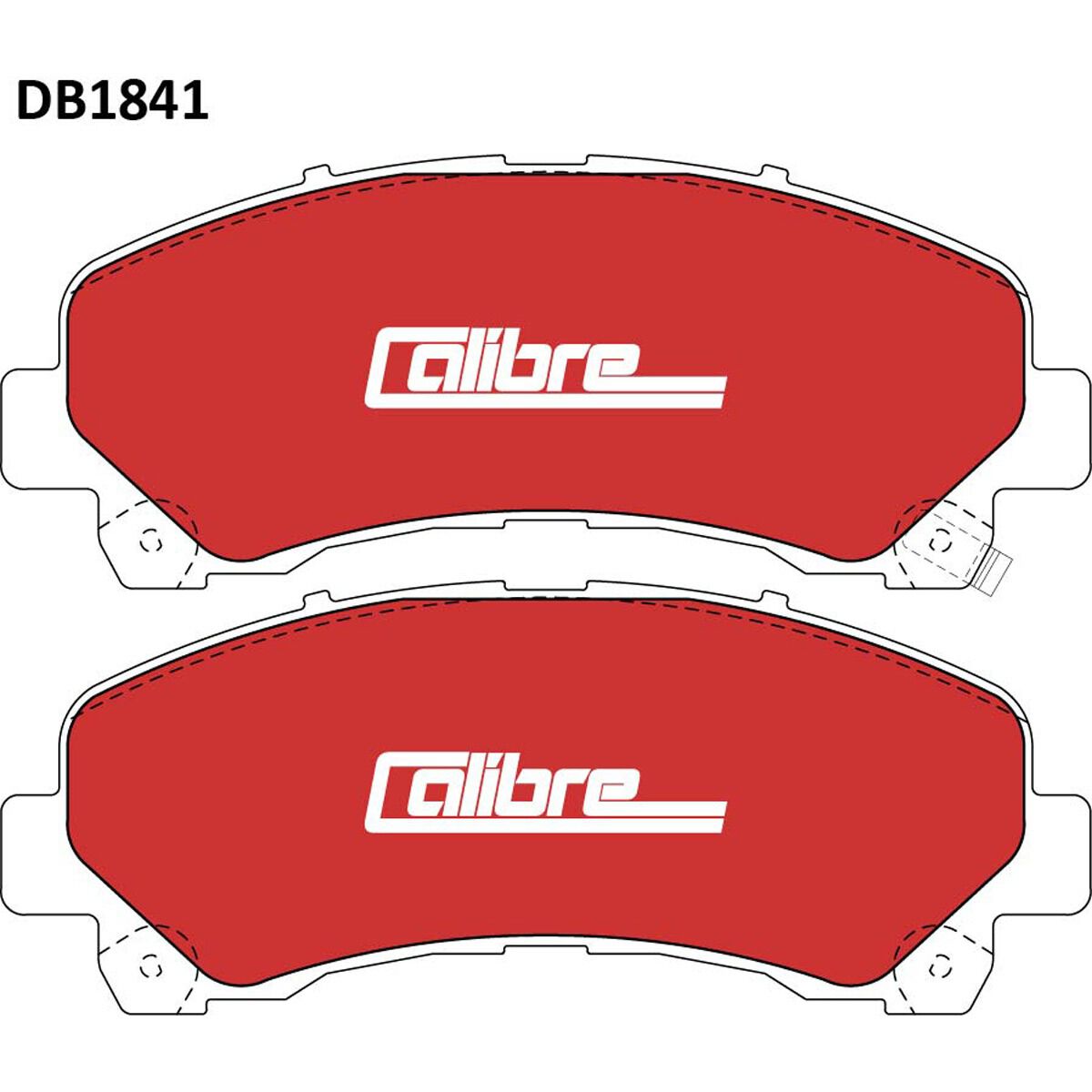 Calibre Disc Brake Pads DB1841CAL, , scaau_hi-res