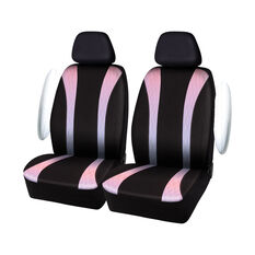SCA Ombre Polyester Seat Covers Pink/Blue/Black Adjustable Headrests Airbag Compatible, , scaau_hi-res
