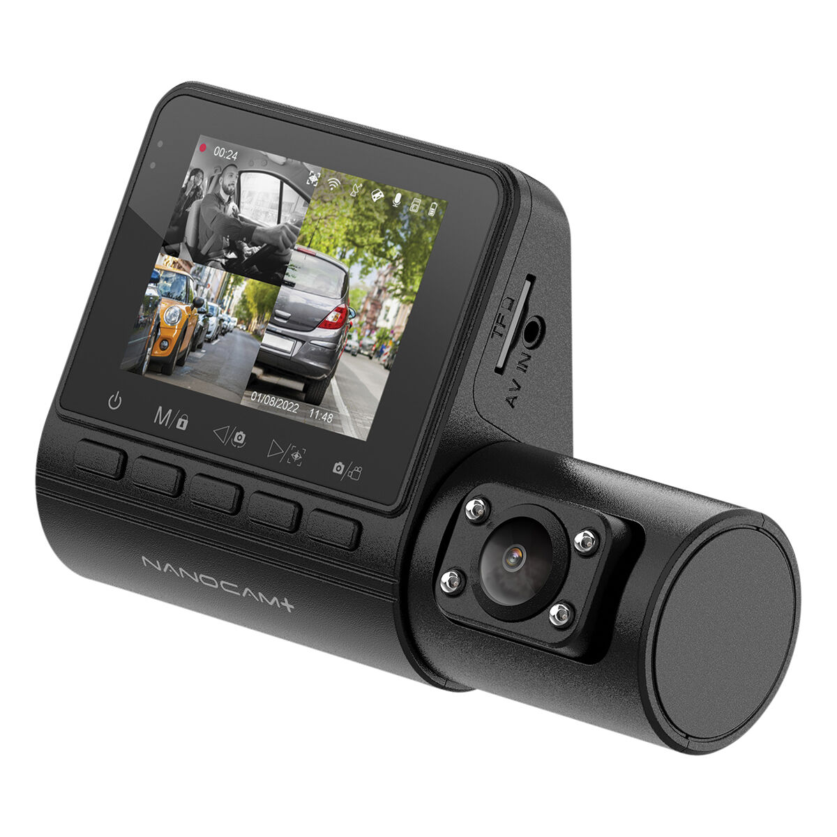 Nanocam+ 1080p FHD Dash Cam with Fatigue Monitor NCP-DVR3CH, , scaau_hi-res