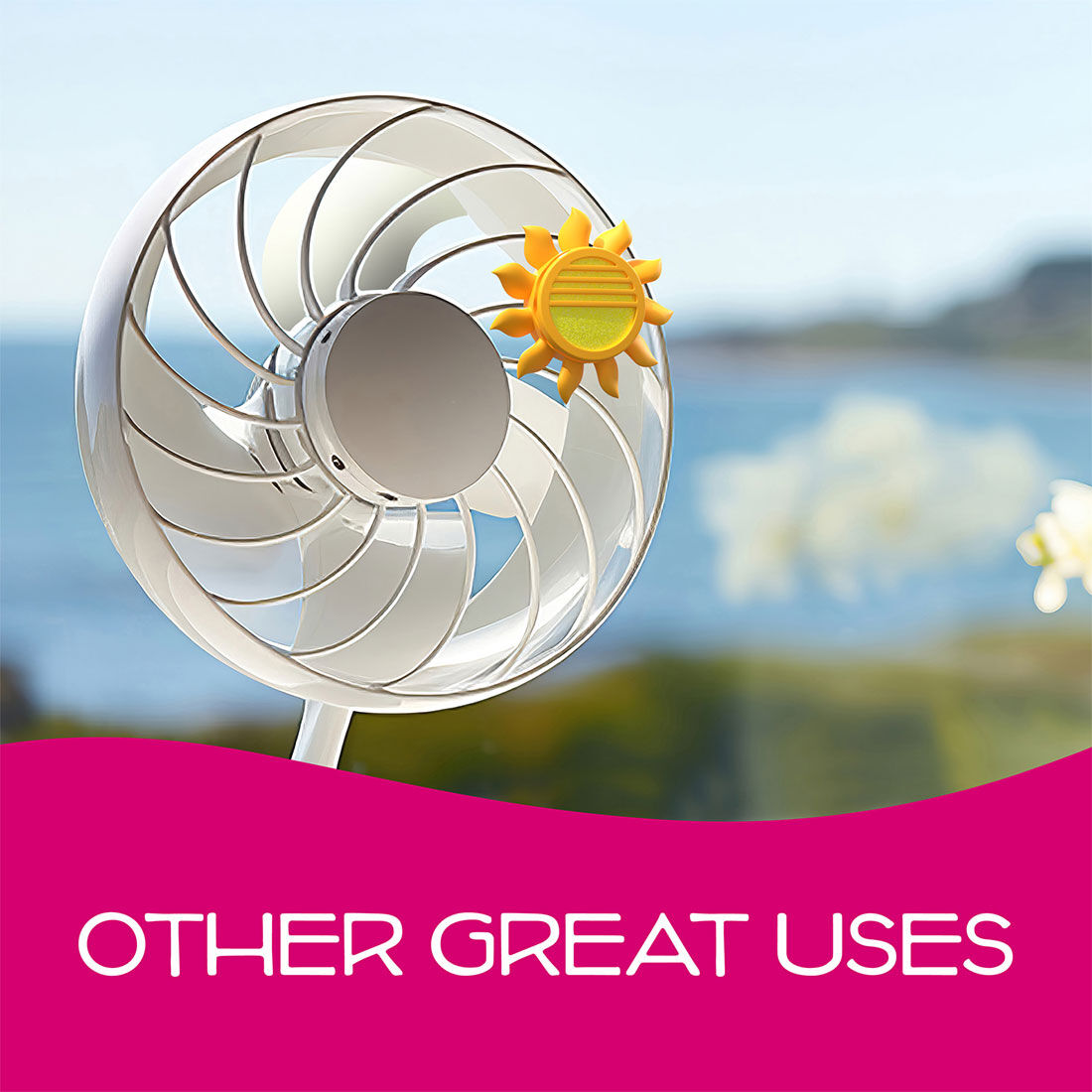 California Scents Novelty Sun Spinner Car Air Freshener Vent Clip, Tropical Colada Scent, , scaau_hi-res