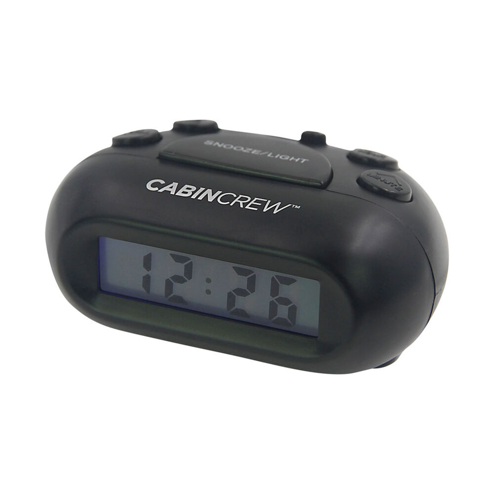Cabin Crew Digital Alarm Clock Black Supercheap Auto