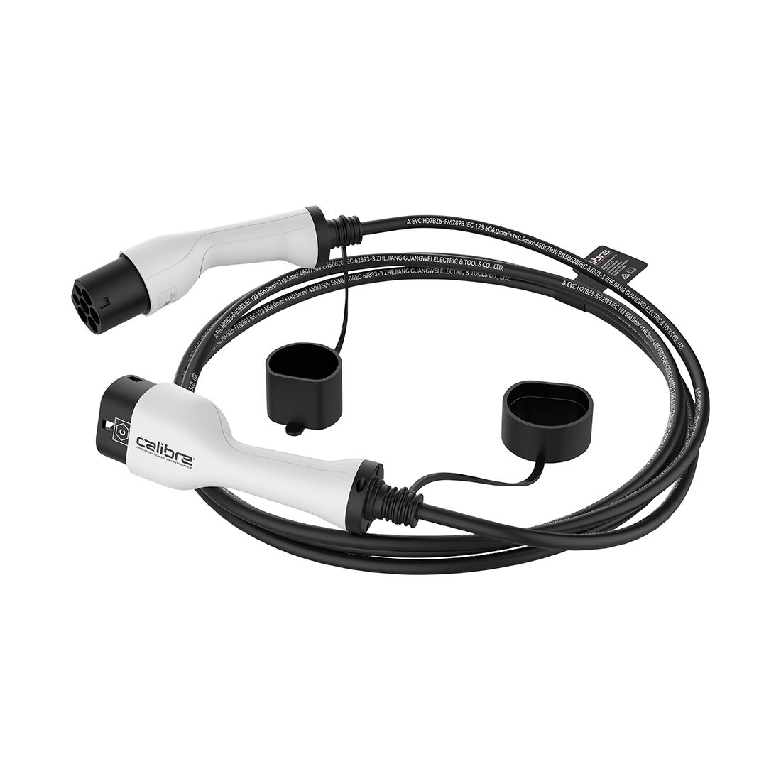 Calibre Electric Vehicle Charging Cable 3-Phase Type 2 Inlet To Type 2 Outlet, , scaau_hi-res