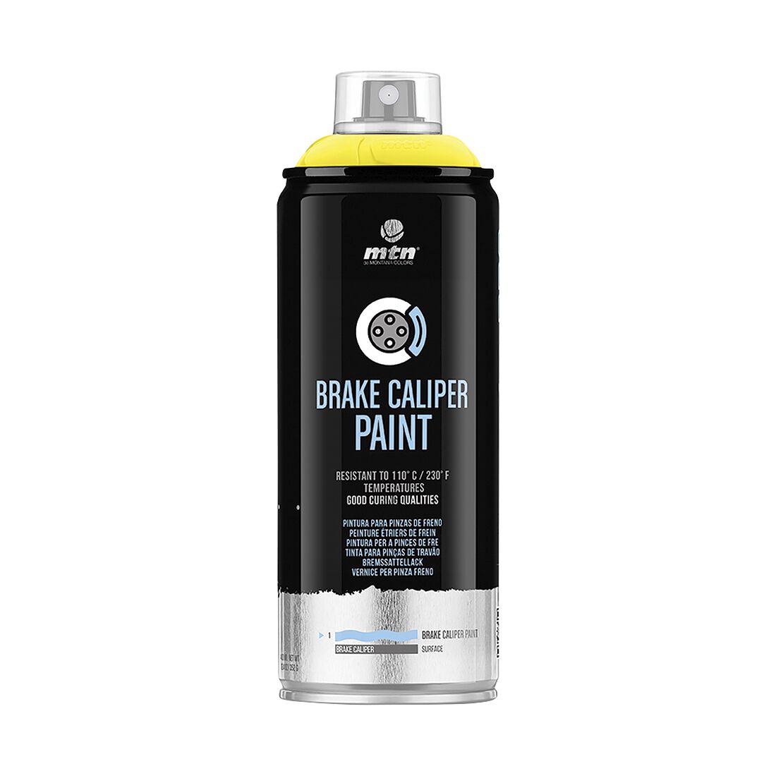 MTN Pro Yellow Brake Caliper Spray Paint 400mL, , scaau_hi-res
