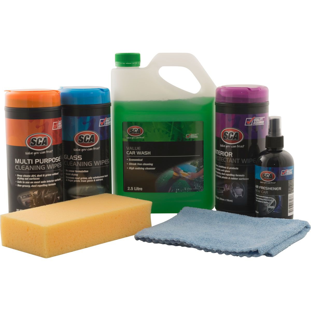 SCA Value Detail Wash Kit 8 Piece, , scaau_hi-res