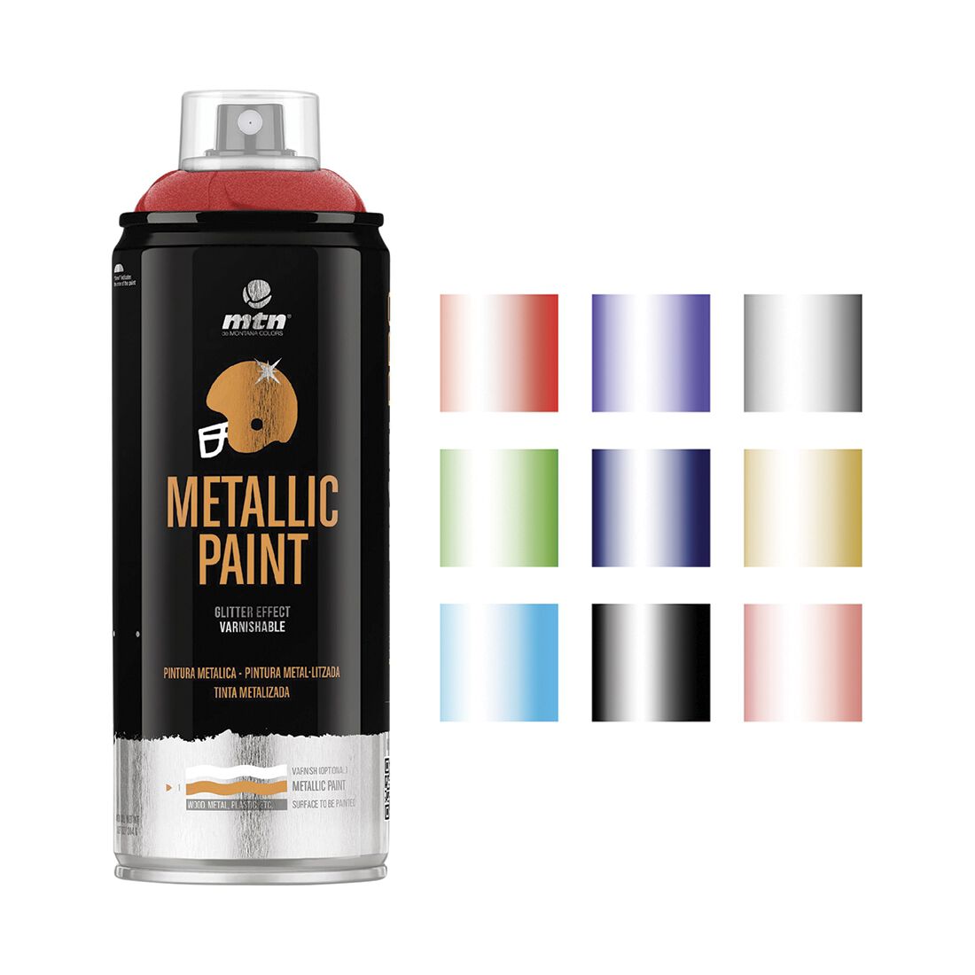 MTN Pro Metallic Red Spray Paint 400mL, , scaau_hi-res